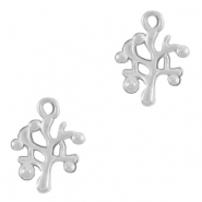 Metall Anhänger DQ Baum Antik silber (Nickelfrei)
