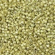 Miyuki Perlen delica's 11/0 Duracoat galvanized pale soft gold DB-2502