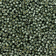 Miyuki Perlen delica's 11/0 Duracoat galvanized steel green DB-2512
