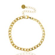Gliederarmbänder aus Stainless Steel - Rostfreiem Stahl Gold