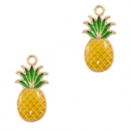 Basic Quality Metall Anhänger Ananas Gold-yellow