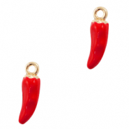Basic Quality Metall Anhänger Pfeffer Gold-red