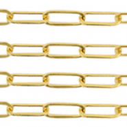 Stainless Steel - Rostfrei Stahl Schmuckzubeh&ouml;r Gliederkette Gold
