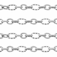 Stainless Steel - Rostfrei Stahl Schmuckzubehör Gliederkette Ankerkette Silber