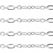Stainless Steel - Rostfrei Stahl Schmuckzubehör Gliederkette Silber