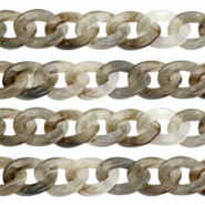 Acrylkette 19mm Grey