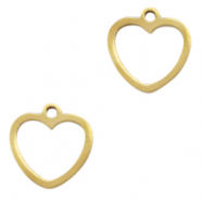 Stainless Steel - Rostfrei Stahl Anhänger Herz Gold