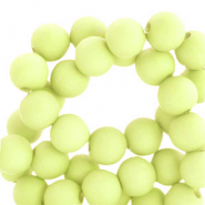 4 mm Acryl Perlen matt Light yellow