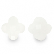 Fashion Facett Perlen Glücksklee White