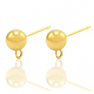 Ohrringe aus Stainless Steel - Rostfreiem Stahl mit Öse Gold