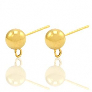 Ohrringe aus Stainless Steel - Rostfreiem Stahl mit Öse Gold