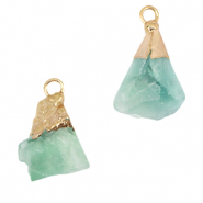 Naturstein Anh&auml;nger Aventurinquarz Crysolite green-gold