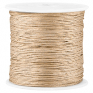Macramé Satinband 0.8mm Beige brown