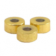 Stainless Steel - Rostfrei Stahl Perlen Disc 4mm Gold