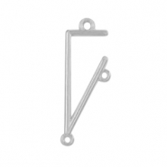 Metall Anhänger DQ Zwischenstück Triangle Antik silber (Nickelfrei)