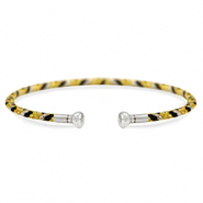 C.U.S® Schmuck Armreif Yellow-black-silver