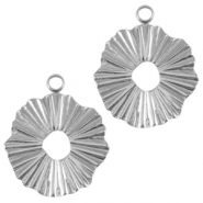 Stainless Steel - Rostfrei Stahl Anhänger 17mm Silber