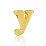 Metall Perlen Buchstabe DQ Y Gold (Nickelfrei)