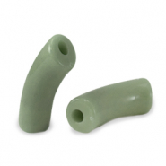 Acryl perlen Tube Vintage olive green