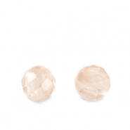 Zirkonia-Perlen 4mm Vintage rose tan