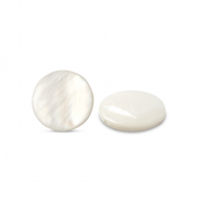 Muschel-Perlen Süßwasserperlmutts 8mm White (Naturliche Farbe Muschel)