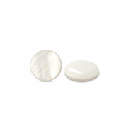 Muschel-Perlen Süßwasserperlmutts 6mm White (Naturliche Farbe Muschel)
