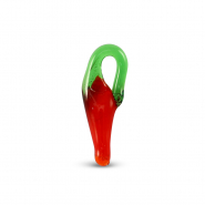 Glas-Anh&auml;nger Pfeffer Red-green