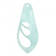 Resin Anh&auml;nger Fl&uuml;gel Sky blue