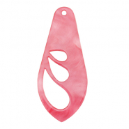Resin Anh&auml;nger Fl&uuml;gel Mellow rose