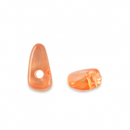 Acryl Perlen Chips Transparent orange