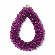 Top Facett Anhänger Tropfen Tillandsia purple