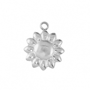 Stainless Steel - Rostfrei Stahl Anhänger Blume Silver