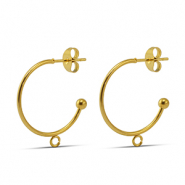 Ohrringe aus Stainless Steel - Rostfreiem Stahl 20mmGold