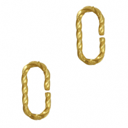 Stainless Steel - Rostfrei Stahl Schmuckzubehör Bindering Gold