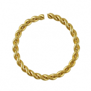Stainless Steel - Rostfrei Stahl Schmuckzubehör Bindering Gold
