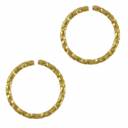 Stainless Steel - Rostfrei Stahl Schmuckzubehör Bindering Gold