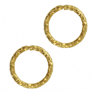 Stainless Steel - Rostfrei Stahl Schmuckzubehör Bindering Gold