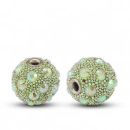 Bohemian-Perlen Grün-strass