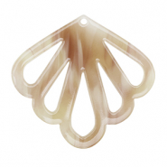 Resin Anhänger Muschel Beige
