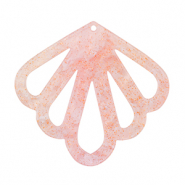 Resin Anhänger Muschel Light pink