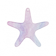Resin Anhänger Seestern Purple