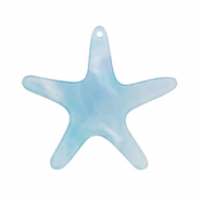 Resin Anhänger Seestern Blue