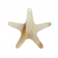 Resin Anhänger Seestern Beige