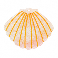Resin Anhänger Muschel Light pink