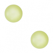 4 mm soft Cabochon "Geburtssteine" August Polaris Elements SS16 shiny Lime green