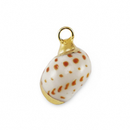 Muschel Anhänger Specials Schnecke Brown-gold