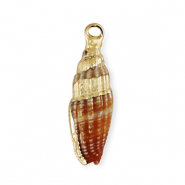 Muschel Anhänger Specials Multicolour red brown-gold