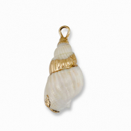 Muschel Anhänger Specials Creamy white-gold