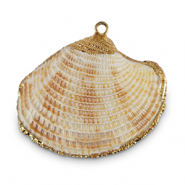 Muschel Anhänger Specials Jakobsmuschel Off white-gold