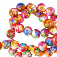 Perlen Keramik 8mm Multicolor